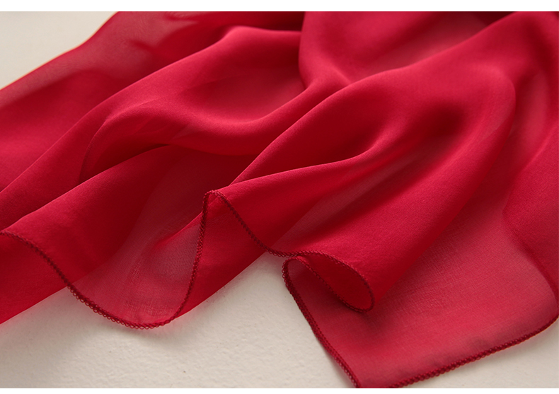 Hangsilu Pure Silk Scarf for Women, Solid Color Mulberry Silk Shawl, High-End Birthday Gift, Mid-Autumn Festival Gift for Mom And Teachers 14