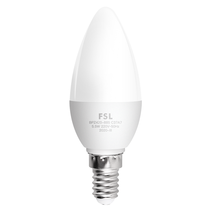 Foshanzhaoming LED Bulb Crystal Lamp Energy-Saving Bulb, 5.5W Small Base E14 Warm Light Crystal Bright/Star Fan, Pack of 5