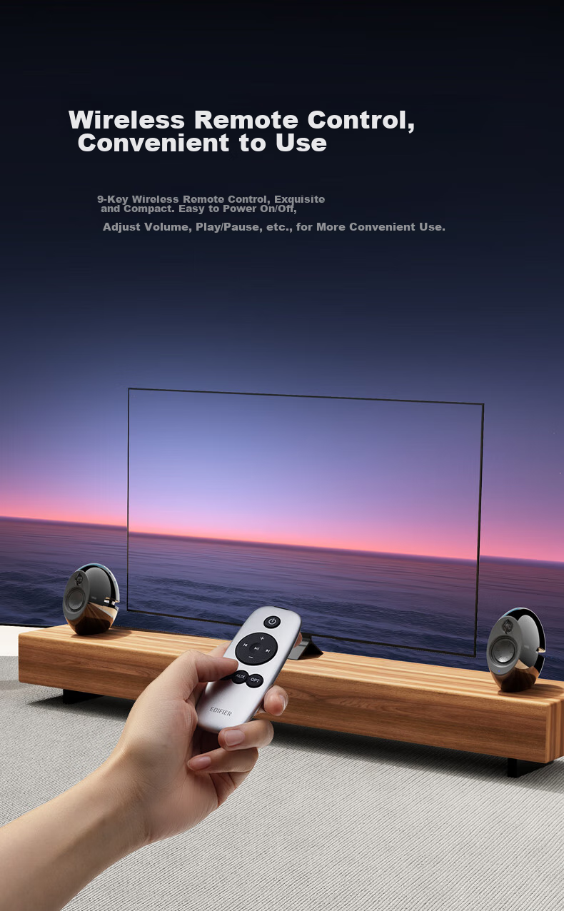 EDIFIER E25HD Desktop Bluetooth Speaker, Exquisite HIFI High-Fidelity 2.0 Audio System, Home Artistic Speaker, Space Black 19