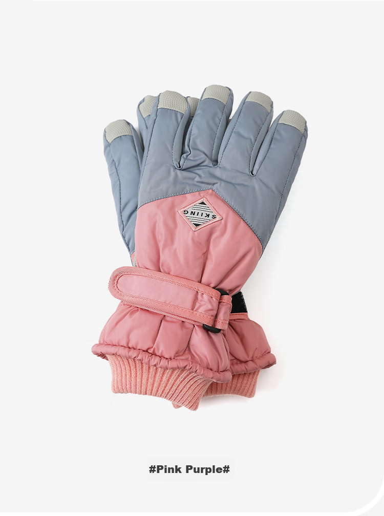 MISSION UV Women's Ski Gloves, Thickened And Fleece-Lined for Winter, Windproof, Cold-Resistant, Water-Repellent, Suitable for Cycling in Autumn And Winter, Touchscreen Compatible, Warm Gloves 10