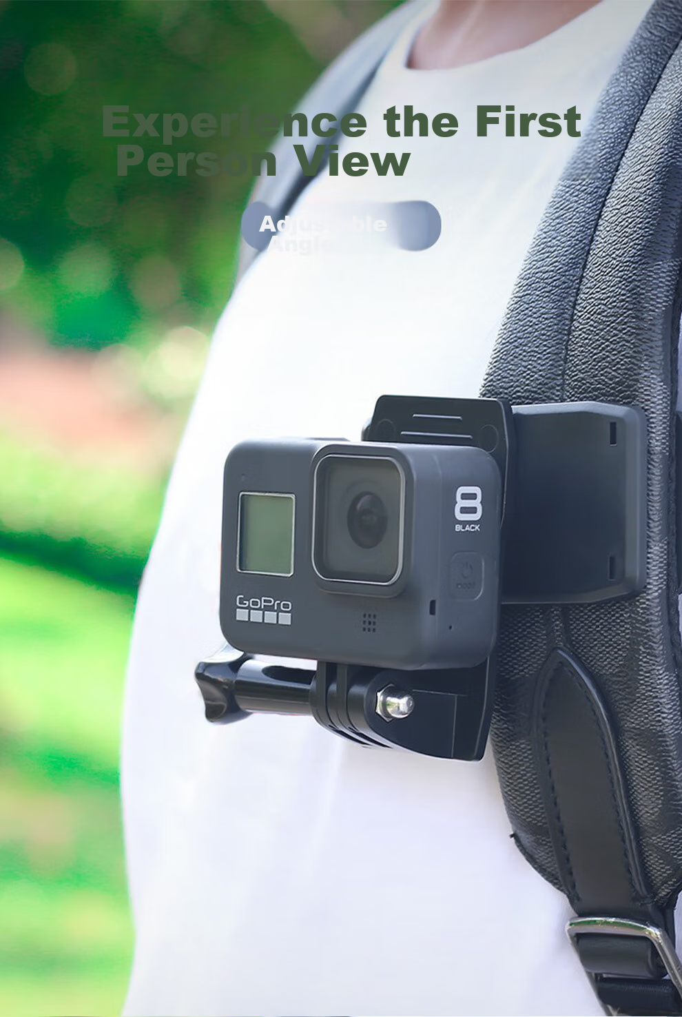 SUREWO Compatible with DJI GoPro Action Camera Backpack Clip, Suitable for Action 5 Pro/6 Backpack Strap with Clip, Acepro 2 Backpack Mounting Bracket, Nano Action 5 4 Accessories 1
