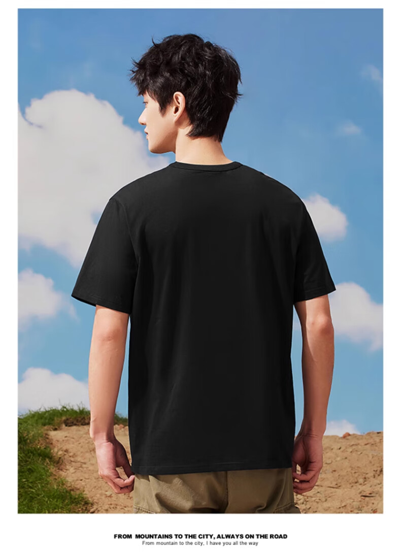 Warrior Short-Sleeve T-Shirt for Men, Summer Pure Cotton Breathable Sports Tee, Versatile Men's Top for Summer Wear 16