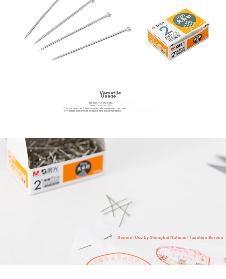 M&G Colored Pushpins, Cork Board Tacks, Office Letter Openers, Large Head Pins, 80 Pieces/tube, ABS92606 3