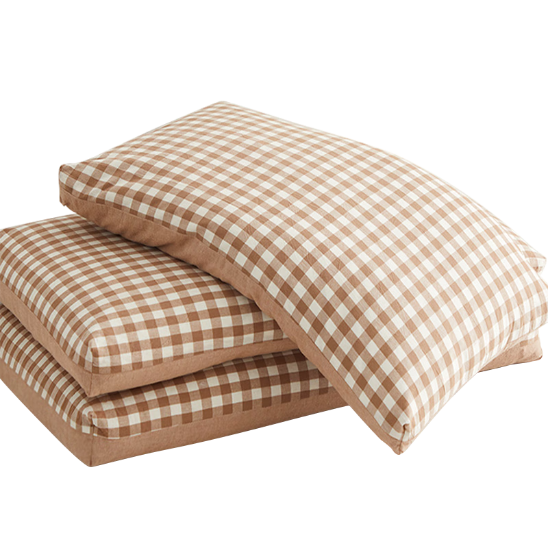 Wuyingongfang Mu Yin Liangpin Textile Subsidiary Pure Cotton Buckwheat Pillow, 100% All Buckwheat Hull Pillow Core, Cervical Pillow, Liangpin Coffee
