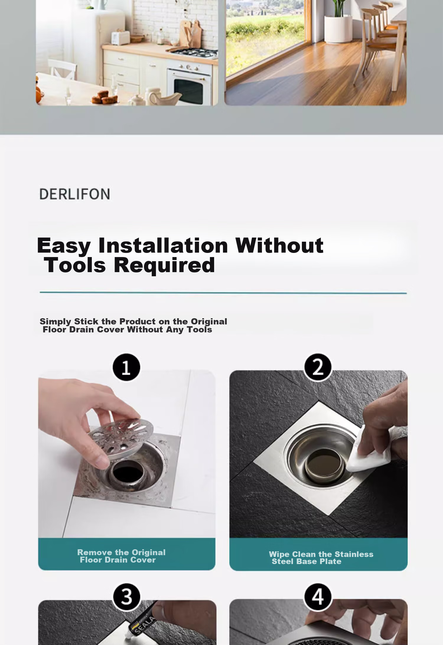 Pollock Drain Anti-Odor Core, Bathroom Drain Pipe, Sewer Anti-Odor Device, Insect And Odor Prevention Drain Core, DLXS 14