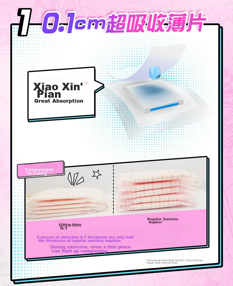 SOFY Ultra-Thin 0.1 Day And Night Sanitary Pads, 56 Count, Quick-Absorbing Dry Comfort Menstrual Pads, Self-Operated 7
