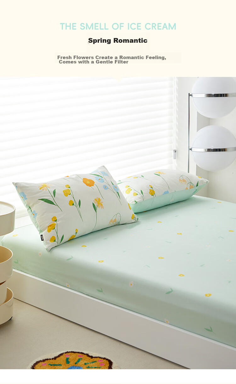 Dohia Bed Sheet Single Piece, Pure Cotton Full Coverage Non-Slip Bed Cover, Mattress Protector Dust Cover for Simmons Mattress, 1.8x2 Meters 2