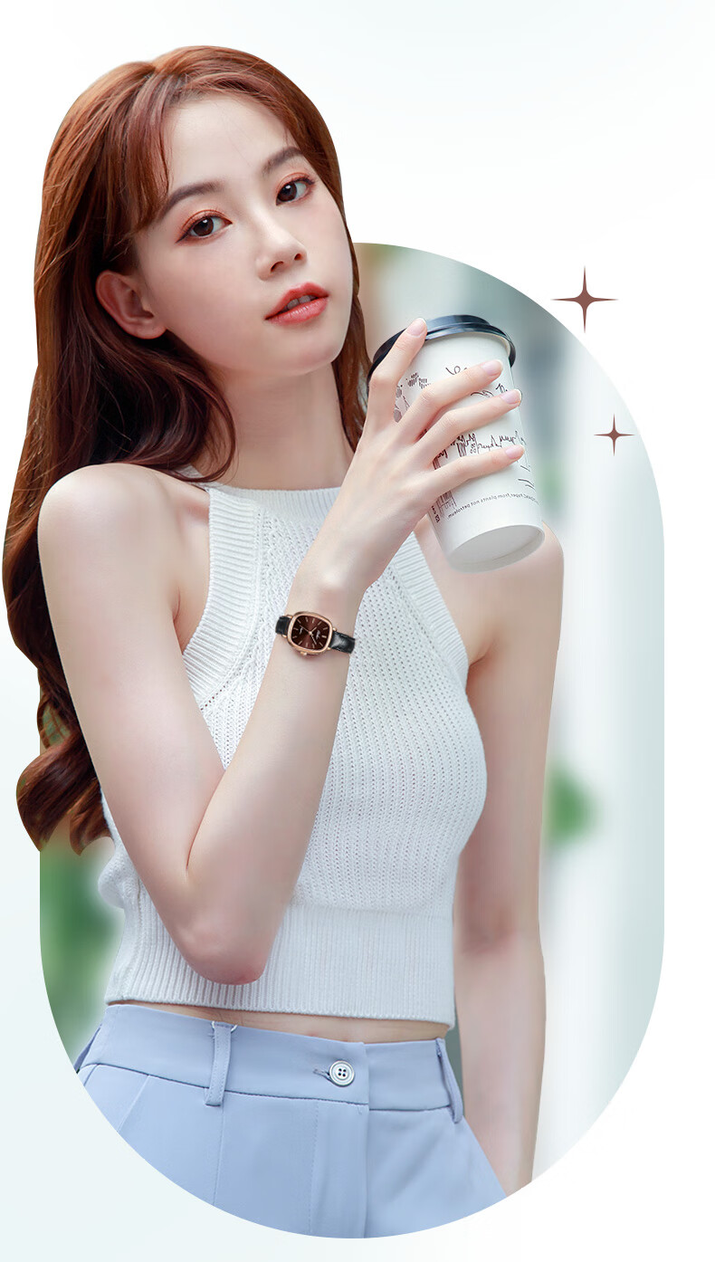 EBOHR Women's Watch, Kana Series, Fashionable White Dial Quartz Ladies Watch, Gift for Girlfriend's Birthday Or Mid-Autumn Festival, Model 51653446 11