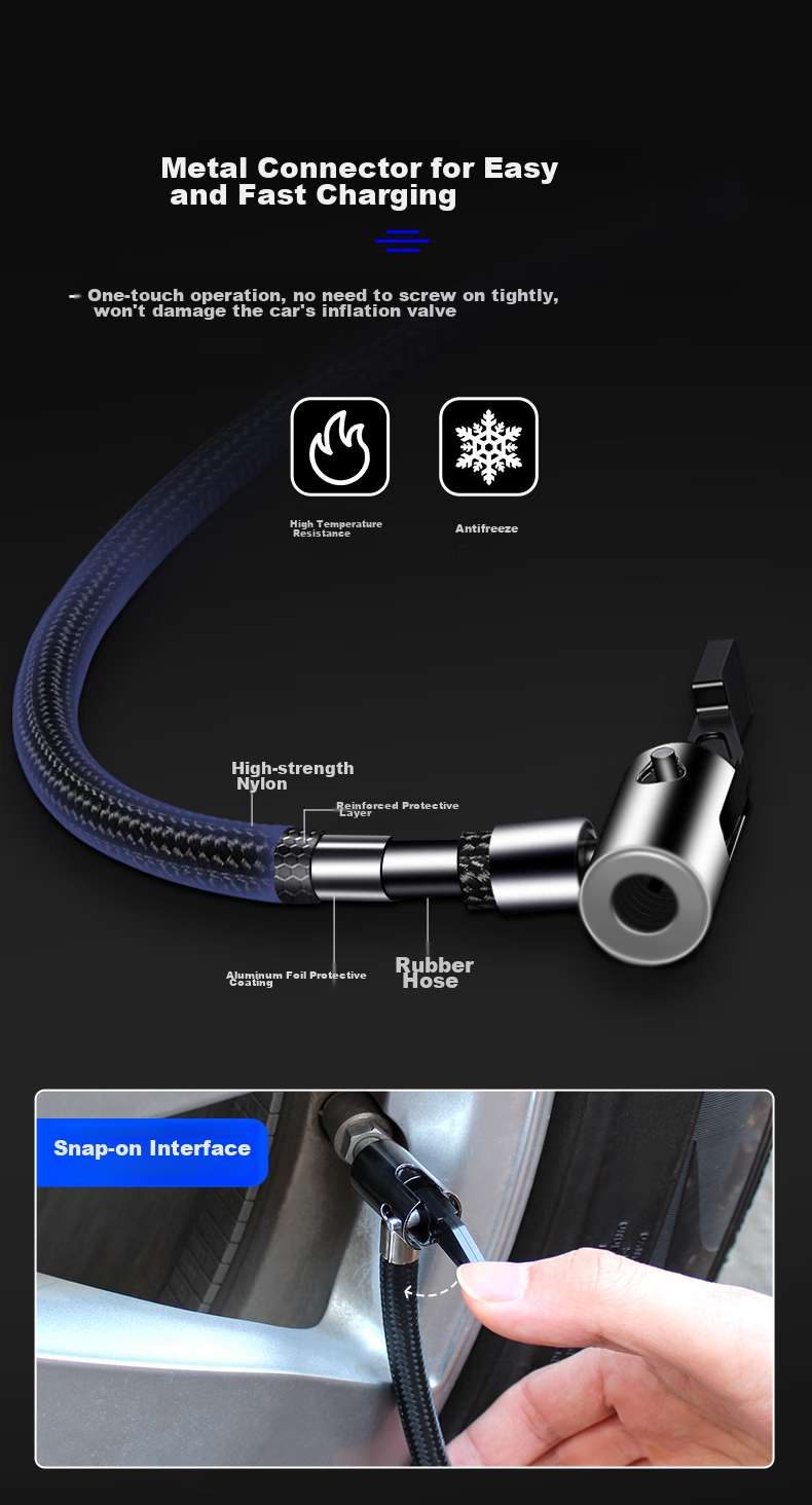 Jumu Car Air Compressor And Vacuum Cleaner, Dual-Use Wireless High-Power Four-In Machine, Portable Tire Inflator for Vehicles 13