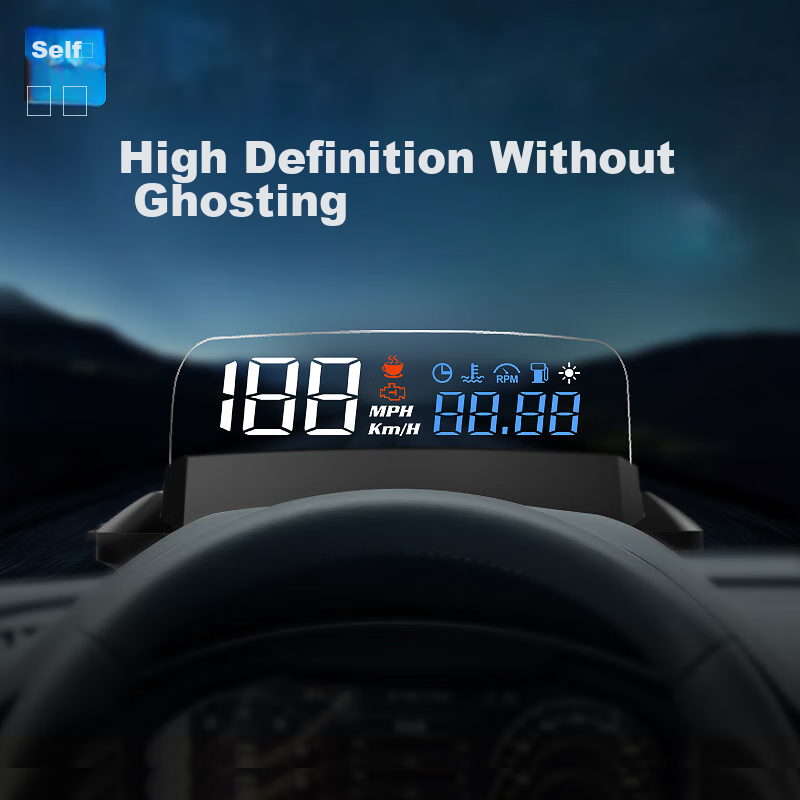 Zianpingxian (ActiSafety) H400S Blue And White HUD Head-Up Display, In-Car OBD Driving Computer, Floating Display