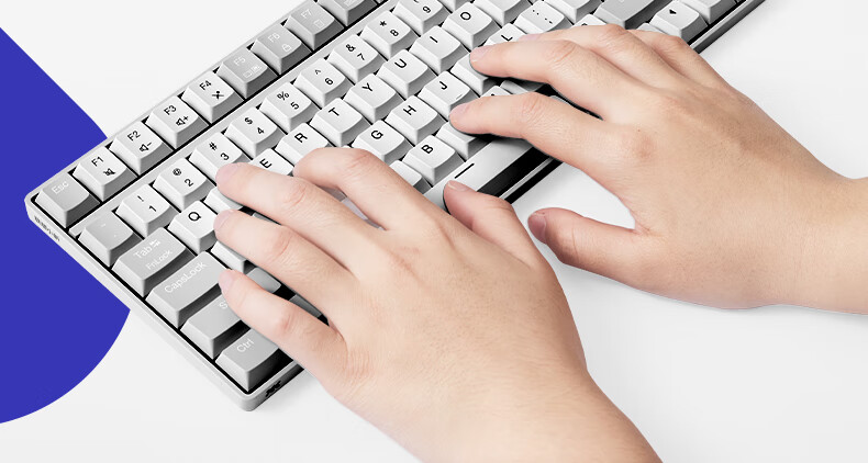 Lenovo Xiaoxin K1P Quiet Wireless 98-Key Keyboard And Mouse Set, Jelly Touch Mechanical Rebound, Multi-Key Shortcuts, 3-Level DPI, Windows Compatible, Twilight Gray 4