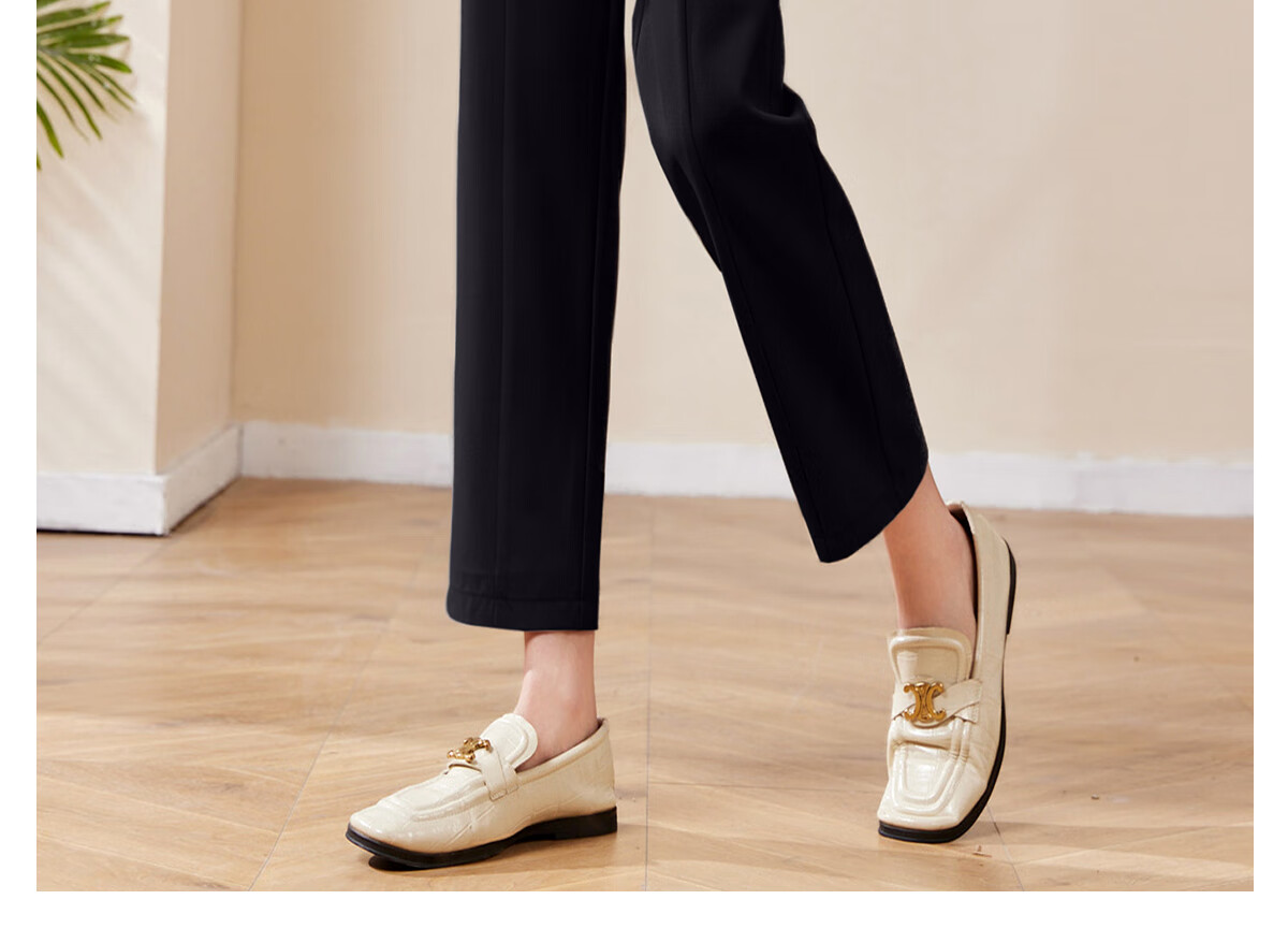 Chushen Spring Autumn Women's Casual Pants with Designer Belt High Waist Straight Slim Fit Cropped Harem Pants S13KK2517 9