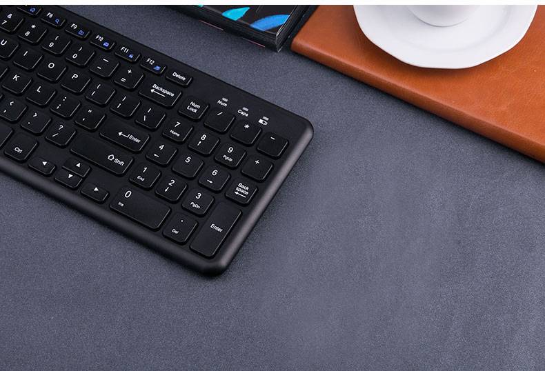B.O.W Hangshi HW156C Wireless Keyboard, Chocolate Keys, Ultra-Thin Portable Silent Keyboard with 96 Keys, Compatible with Laptops And Desktops, Office Keyboard, Black 9