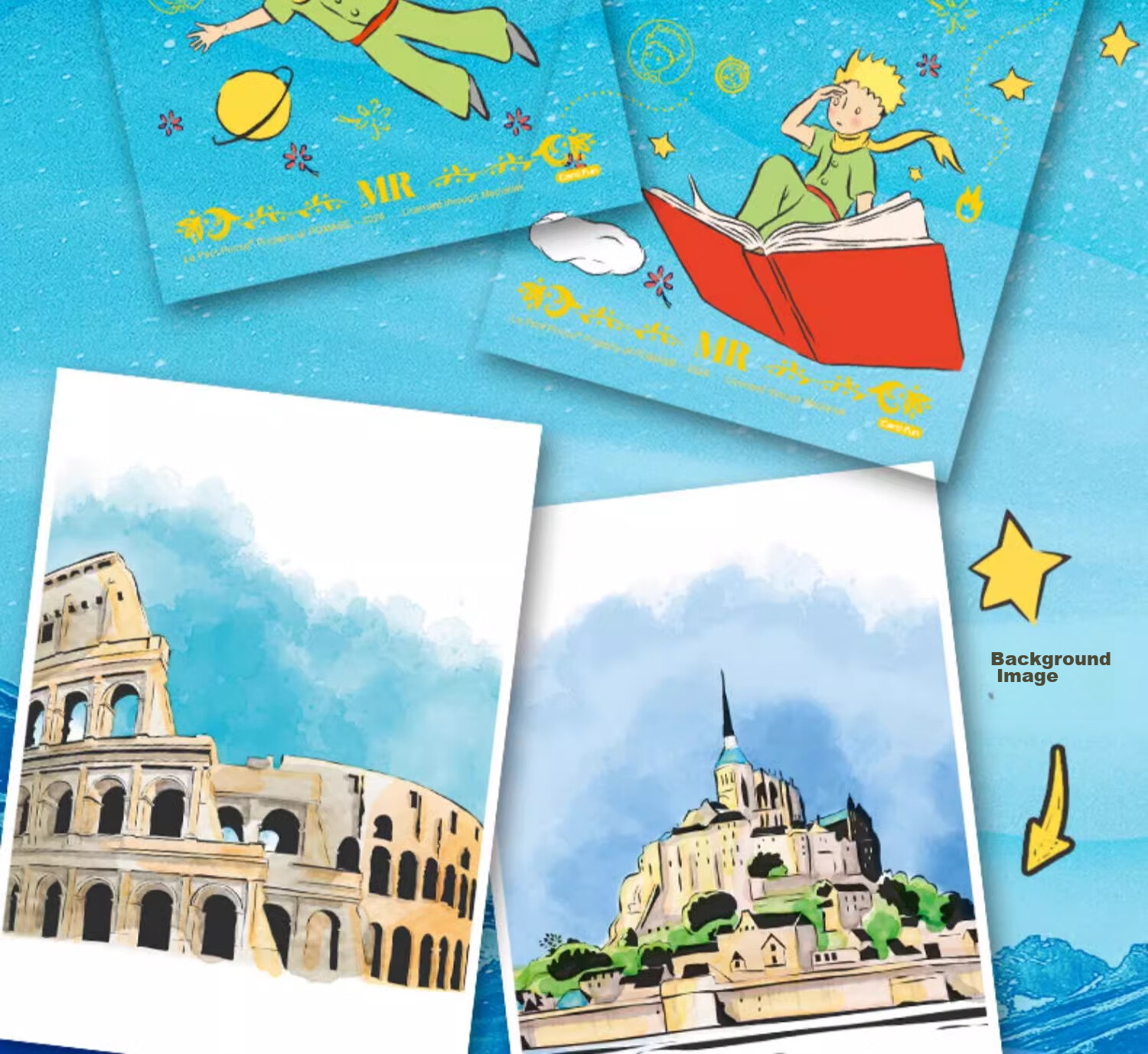 Card.Fun Official Little Prince Starry Journey Series Blind Box Cards Gift Display Collection Cards Anime Cards Official Merchandise Gushi Single Pack (4 Cards/pack) 14