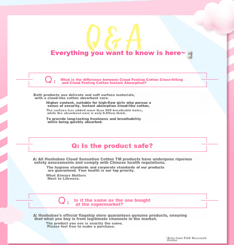 Hushubao Intimate Cloud-Feel Cotton Sanitary Napkins, Daytime Use Combination, 16 Pieces, Menstrual Pads, Dry And Breathable, Sold by JD Official Flagship Store 9