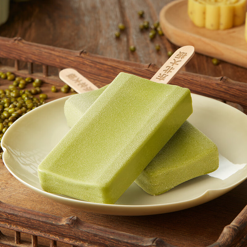 东北大板绿豆冰棍 75g*5支 盒装 冷饮 棒支