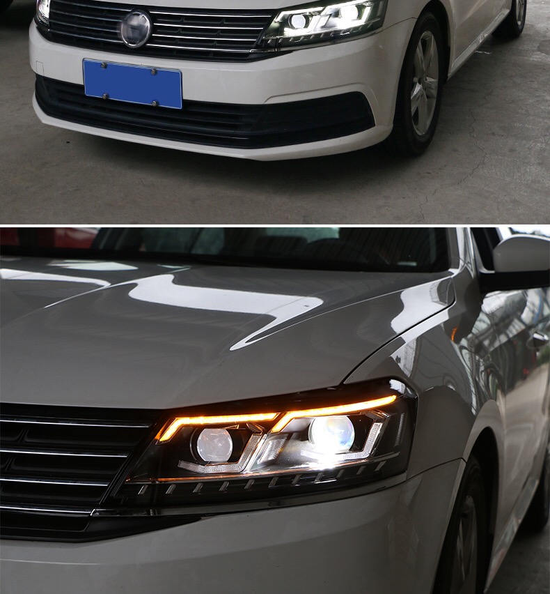 益君健朗逸大灯总成15-17款朗行朗境朗逸启航改装氙气led大灯日行灯