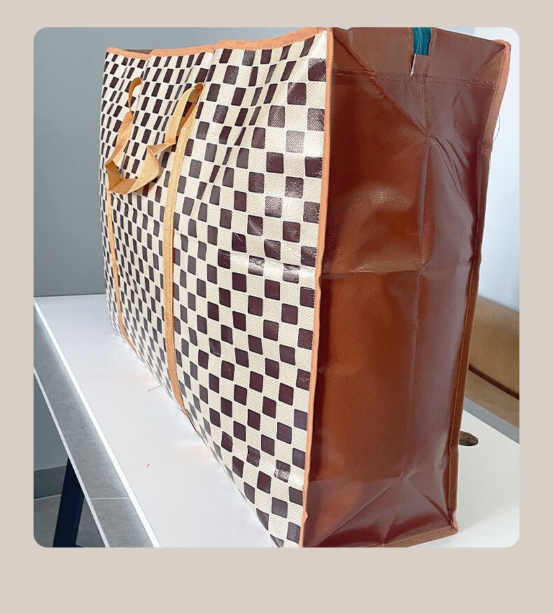 Pangdaidai Large Capacity Moving Storage Bags, Waterproof Zipper-Style for Clothes And Quilts, 3 Pieces, 80*53*26cm, PE 9