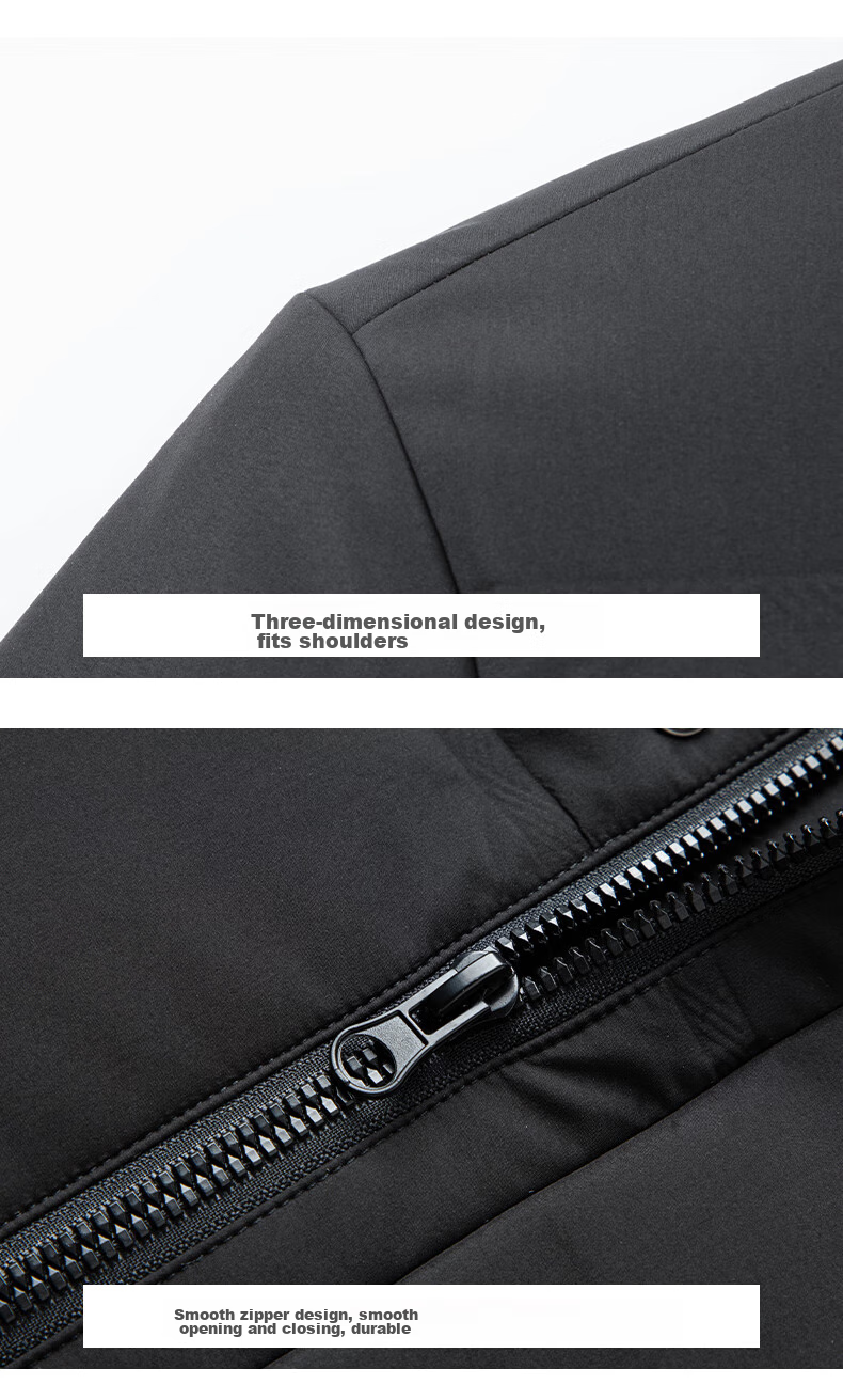YAYA Men's down Jacket, Short Style with Detachable Hood, Thick Warm Coat for Young And Middle-Aged, Winter Business Casual Outerwear Y05 14