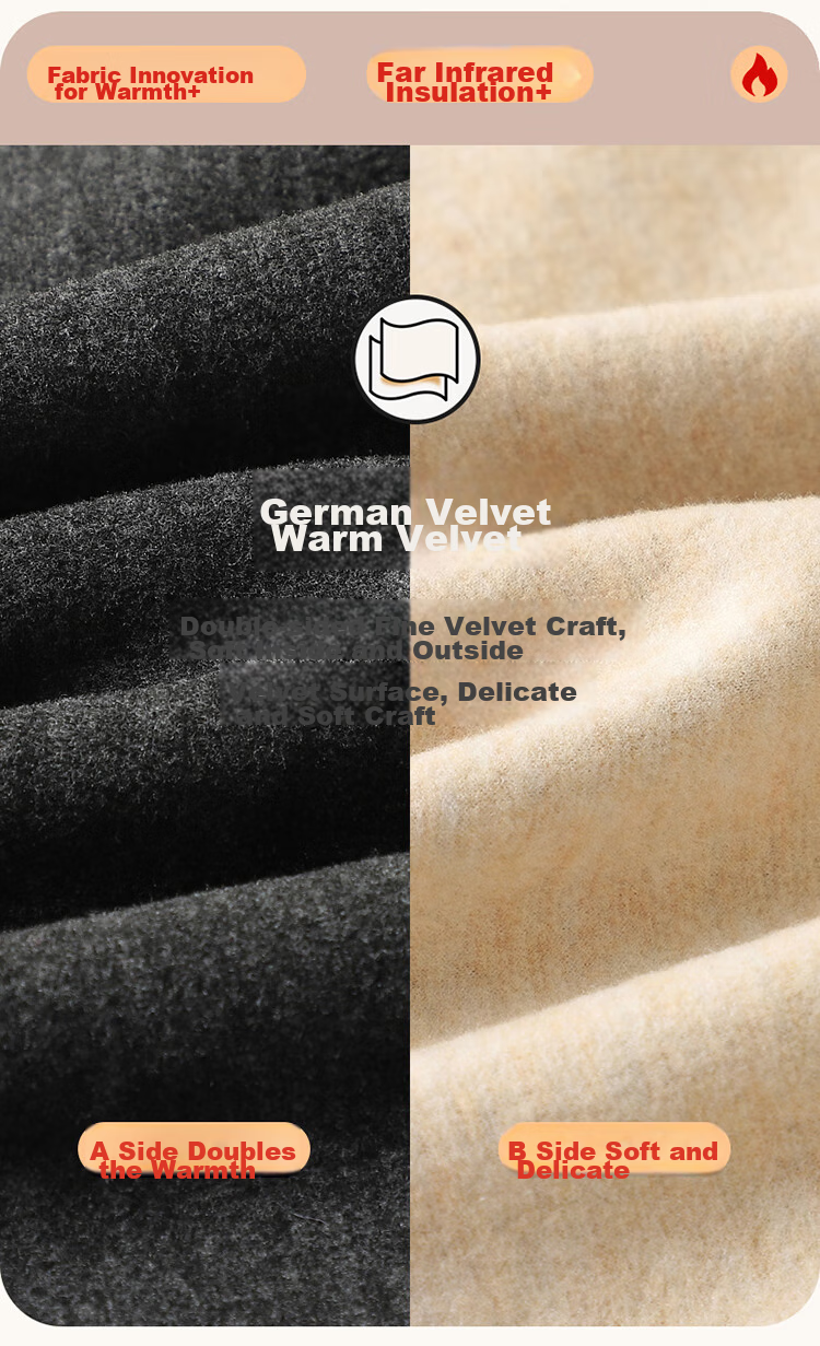 LangSha Thermal Underwear, Warm Fleece-Lined Men's Inner Wear, Tight-Fitting Winter And Autumn Pants, High-Waist Line Pants, Cashmere Base Layer Pants 17