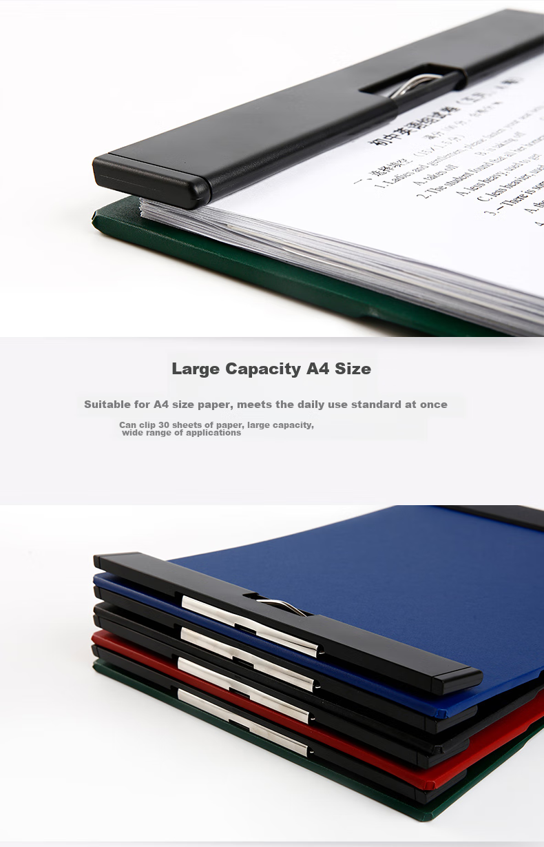 KINGJIM MAGFLAP Magnetic Clipboard, Metal Strong Writing Pad, Office Supplies, Portable A4 Vertical Version, Red, 5085GS 5