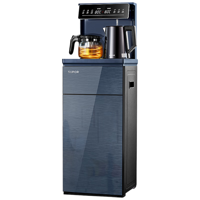 SUPOR Tea Bar Machine, High-End Home Water Dispenser, Remote Control, Intelligent Bottom-Loading Water Tank, Fully Automatic, Self-Controlled Temperature, Anti-Dry Burning, Anti-Overflow, for Living Room And Office Use, CBJ12F
