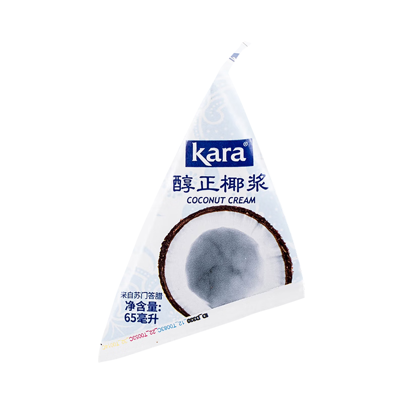 KARA牌醇正浓椰浆65ml*12支 佳乐拒绝添加奶茶店生椰拿铁