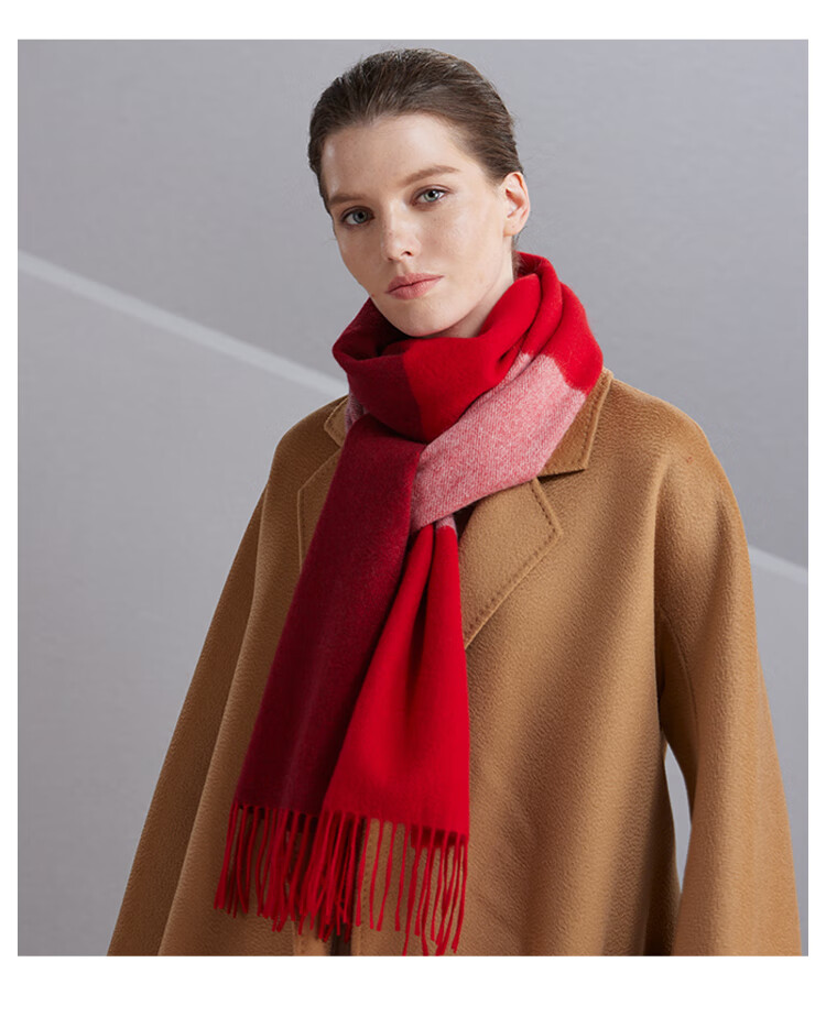 Hengyuanxiang 100% Cashmere Scarf, Women's Shawl, Warm Neck Warmer, Birthday Gift for Mom, Present for Elders 16