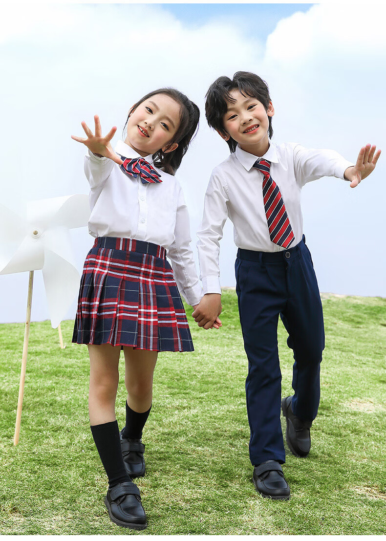 Yinuofang Children's Suit Set Shirt and Trousers Performance Outfit Boys Host Blazer Children's Day Costume Kindergarten Uniform Graduation Photo 2