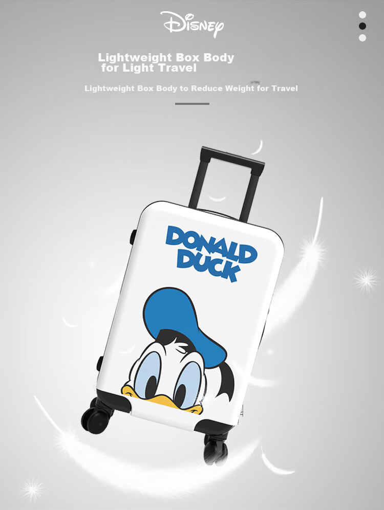 Mesuca Disney Luggage, Women's 20-Inch Suitcase, Travel Case, Cute Children's Luggage, Password Lock Suitcase, Carry-On Case 5