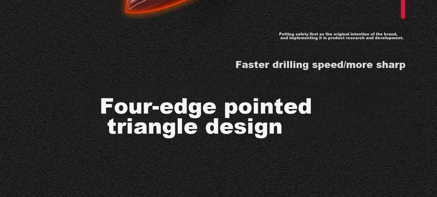 GREENER Ceramic Tile Cross Drill Bit, High Hardness Four-Blade Impact King Drill, for Drilling Holes in Concrete And Glass, Specialized for Rapid Chip Removal 13