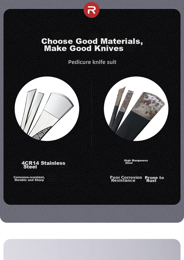 Jindarimei Pedicure Tool, Foot Scraper, Dead Skin Remover, Heel Scraper, Callus Remover, Foot Care Instrument for Dry Cracked Heels And Thick Calluses 3