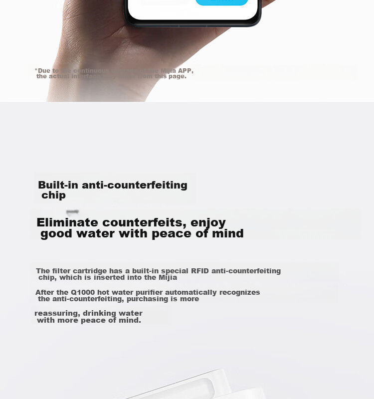 Mijia Water Purifier 1000G Reverse Osmosis Filter RO2 (No. 11 Filter), Suitable for Mijia Instant Hot Water Purifier Q1000, J17-RO 5