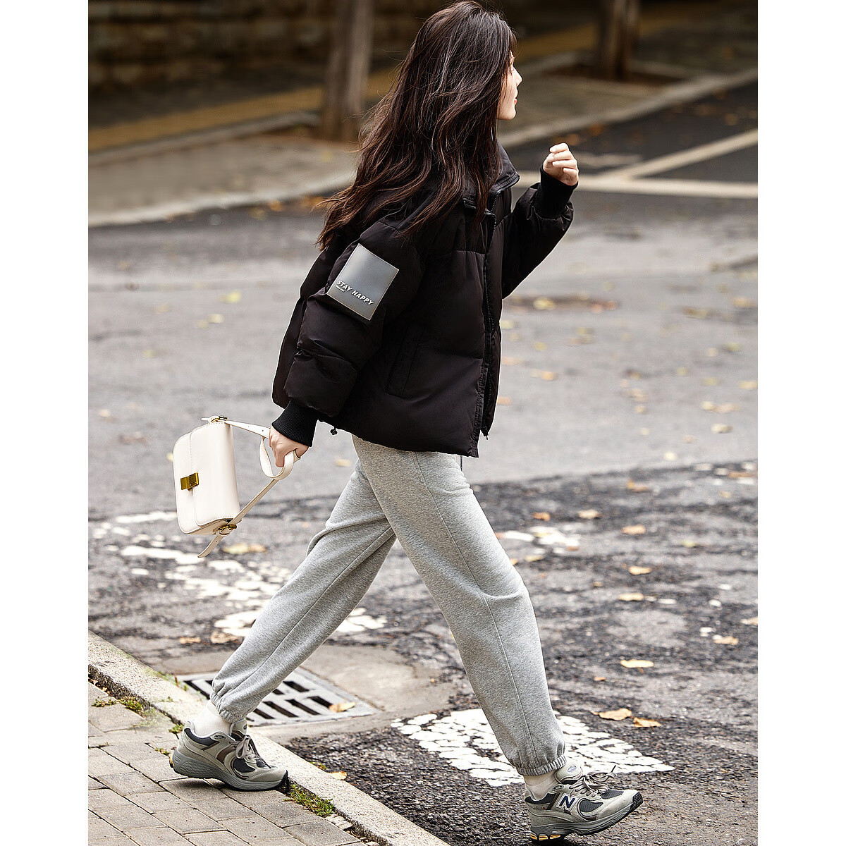 Dme [Puffy Mini Bread] Winter Lightweight Warm Stand-Collar Reversible Cotton Jacket, Drawstring Short Women's Padded Coat