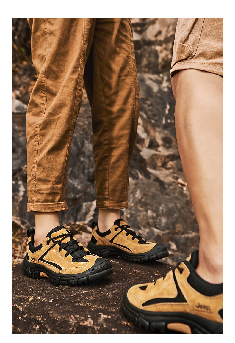 JEEP Hiking Shoes for Men, Outdoor Non-Slip Wear-Resistant Training Shoes, Sports Running Shoes, Men's Off-Road Mountaineering Boots 1260 20