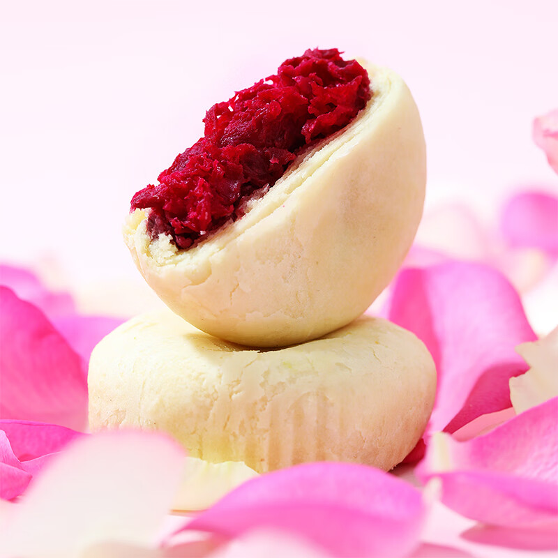 味滋源 鲜花饼500g整箱 玫瑰饼特产夹心饼干休闲零食网红早餐糕点原味