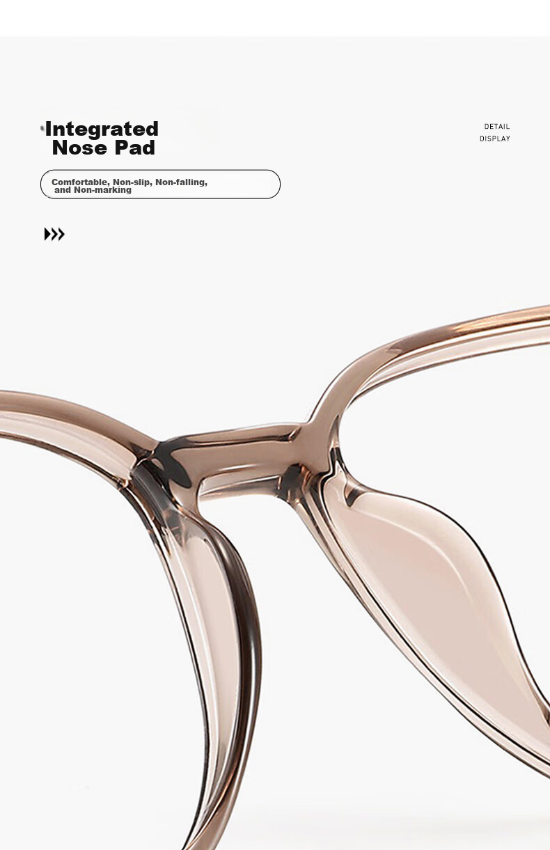 CAPONI Anti-Blue Light Glasses for Women with Myopia, Photochromic Non-Prescription Glasses for Men, Ultra-Light Cold Tea Frameless Glasses, Can Be Fitted with Prescription Lenses And Astigmatism Correctio 18