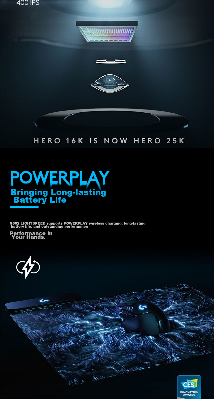 G G502 Wireless Gaming Mouse, Dual-Mode Wireless And Wired Mouse, Ergonomic Design with Customizable Weight Distribution, RGB Backlight, Wireless Charging, FPS Black Myth: Wukong 6