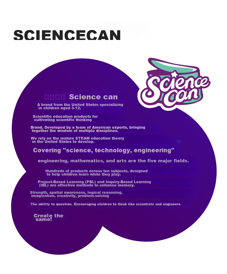 Science Can Microscope Children's Holiday Gift Box, High Definition High Magnification, Educational Toy for Boys And Girls Aged 3-8, Birthday Present 20