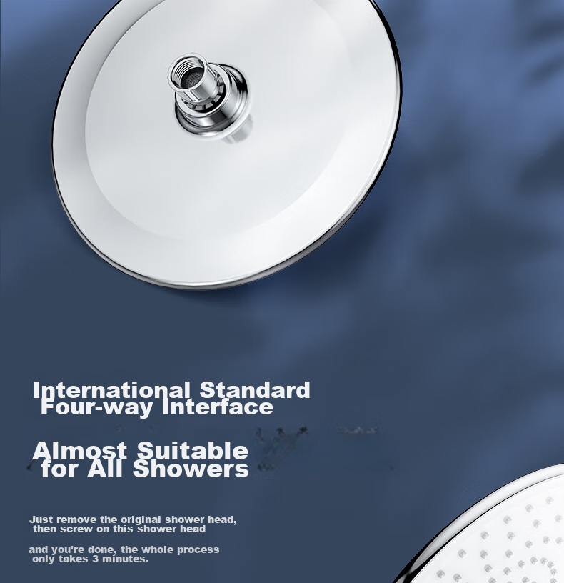ARROW High-Pressure Handheld Shower Head, Bathroom Descaling Large Shower Head, Shower And Bathing Lotus Head, Pressurized Top Spray Head 10