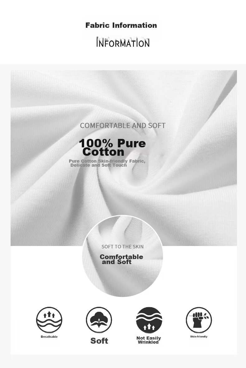 Ziyouxi 7A Grade Antibacterial Pure Cotton Heavyweight T-Shirt, 2026 New Style, Black Trendy Loose Casual White Short-Sleeve Women's Summer T-Shirt 10
