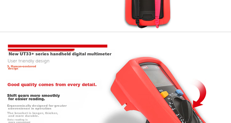 UNI-T UT33A+ Pocket Digital Multimeter, High-Precision Burn-Proof Multimeter, Electrician's Meter, Multi-Purpose Meter for Home Use 17