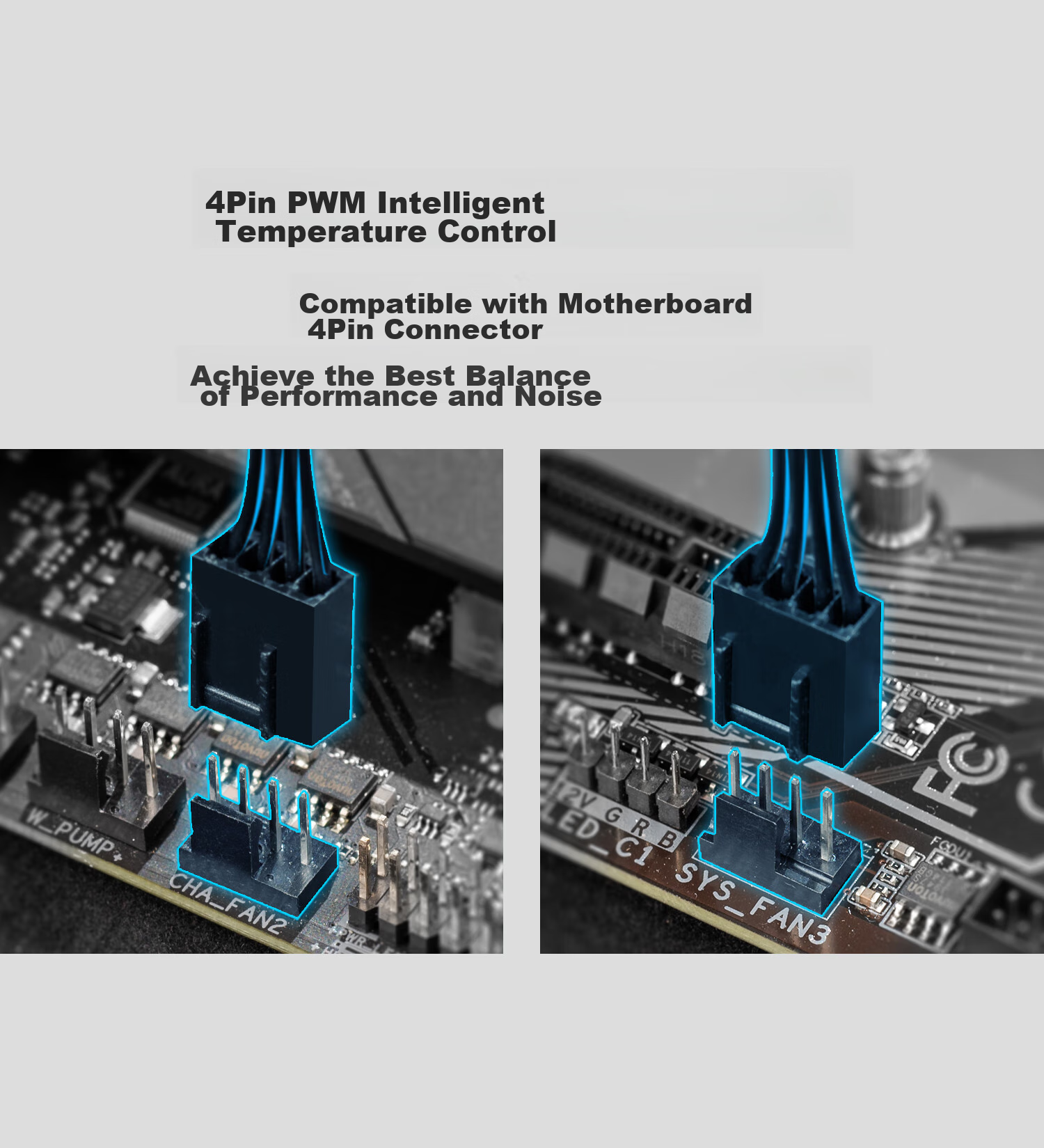 ID-COOLING (Kuren) 12CM Case Fan, Black Non-Glossy, 4PIN Interface, PWM Temperature Control Cooling, Suitable for 240/360 Water Cooling, Air Cooling Fan Modification, AS-120 7