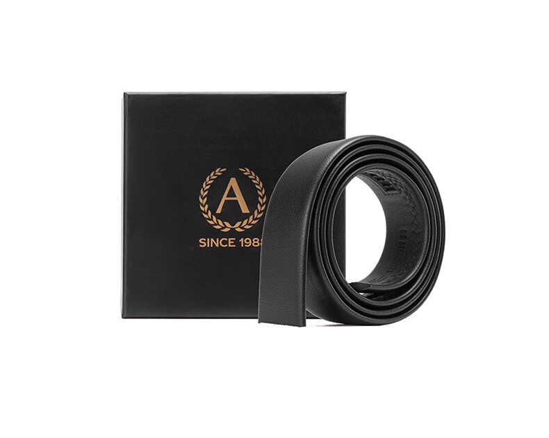 Aokang Belt without Buckle, Men's Top-Grain Leather Strap with Automatic Buckle, Waist Belt, Birthday Gift for Husband 12