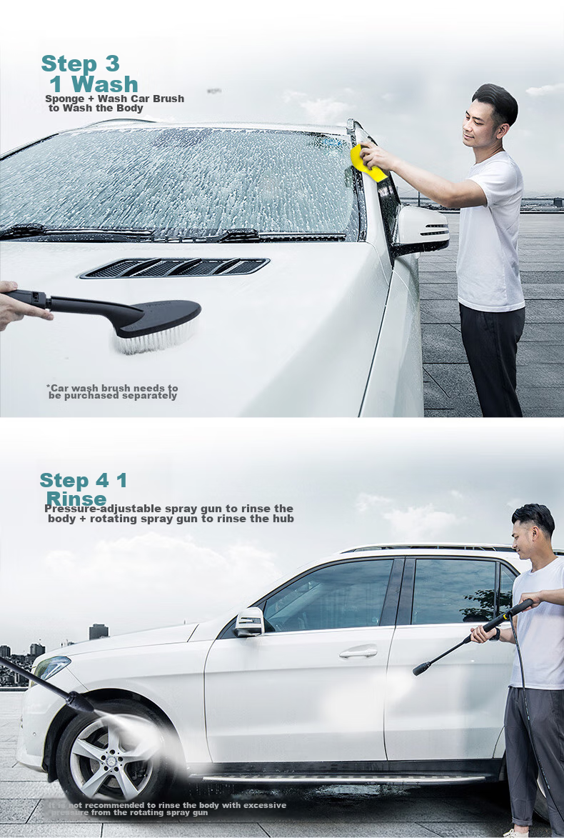 KARCHER German High-Pressure Car Washer K3 Plus HR High-Pressure Water Gun, Cleaning Machine [Classic Model under 1000 Yuan] 12