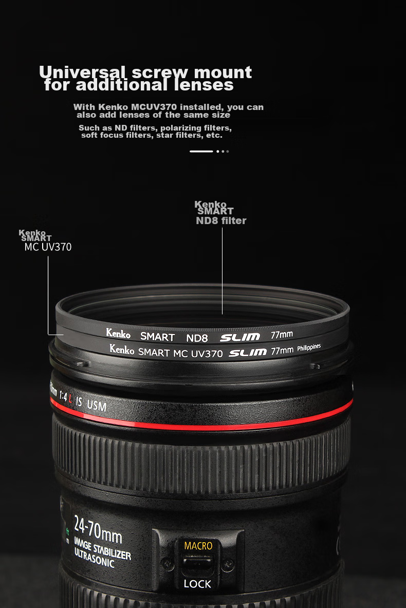 Kenko MC UV370, 72mm Filter, Ultraviolet Protection Lens 13