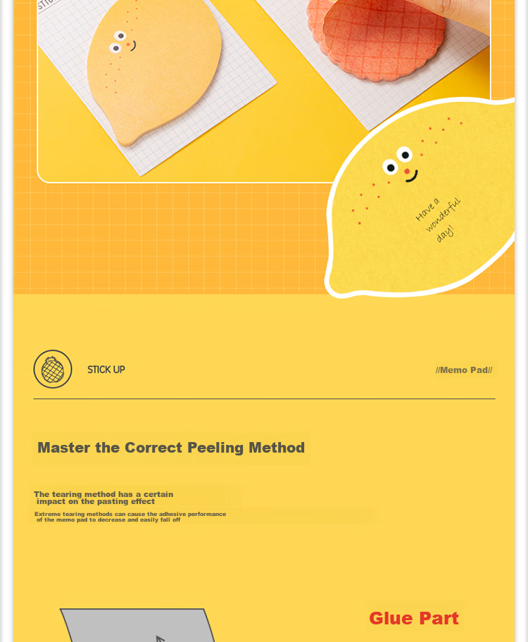 Deli 24 Packs of 720-Page Fruit-Themed Memo Pads, Creative Cute Message Paper/sticky Notes/self-Adhesive Message Book Back-To Essential 25601 7