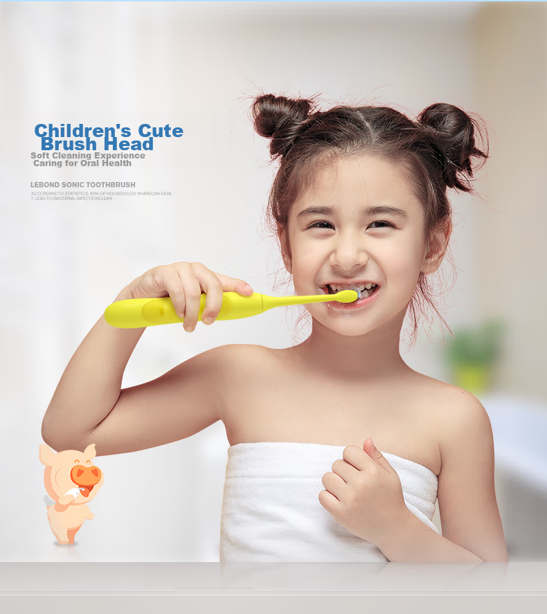 Lebooo Children's Cute Electric Toothbrush Heads, 2-Pack [Compatible with YOYO Electric Toothbrush] 1