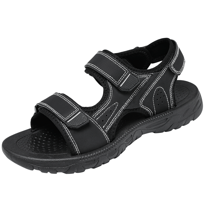CARTELO Men's Sandals, Summer 2026, Breathable Casual Outdoor Beach Shoes, Men's Outdoor Soft-Soled Hole Shoes