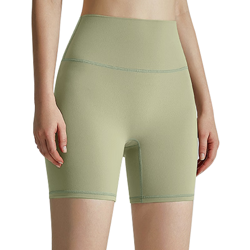 XUEXIMAN Seamless High-Waisted Yoga Shorts for Women, Butt-Lifting Fitness Training Leggings, High-Elasticity Tight-Fitting Pilates Capri Pants